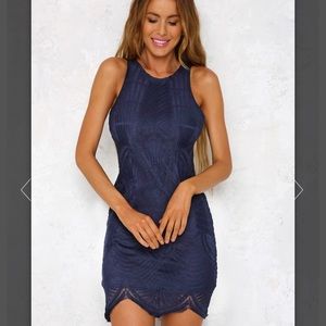 Fly with me Dress in Navy